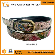 Beautiful Fancy Patern Jeans Belt Fashion Printing Ceinture décontractée